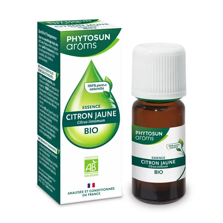 Bio-Zitronenöl Phytosun arôms - Flasche mit 10 ml