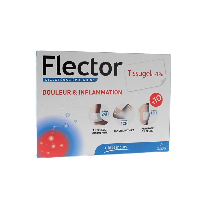 Flector Tissugel 1% EP - 10 medizinische Pflaster
