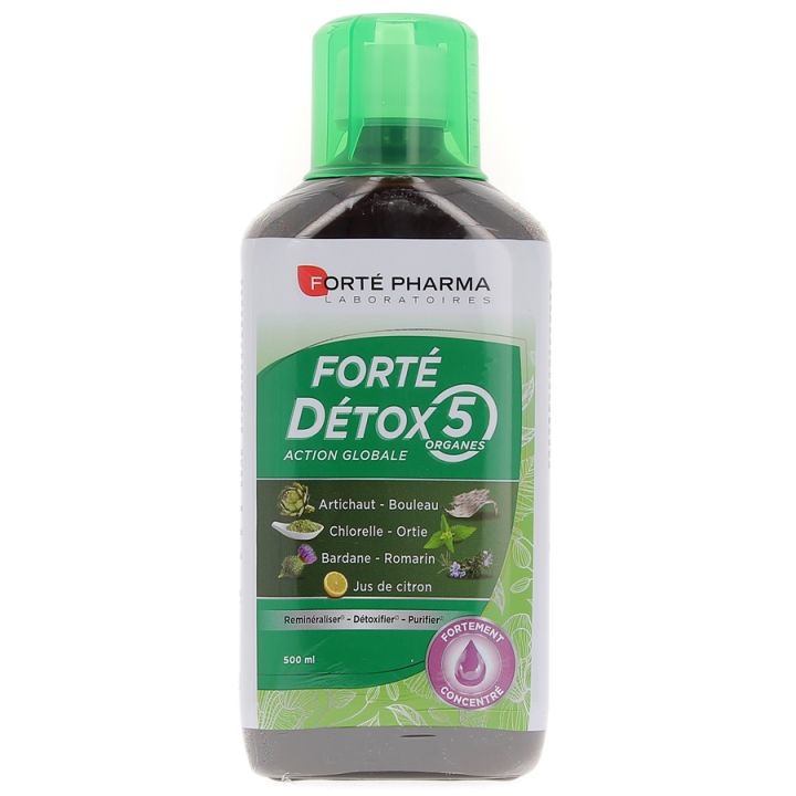 Forte Detox 5 Organe Forte Pharma - Flasche mit 500 ml