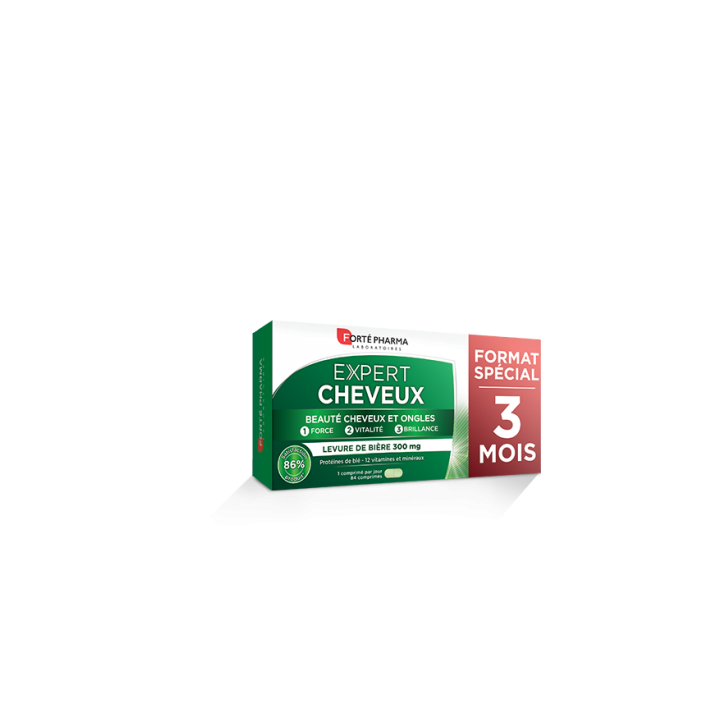 Experte Haare Forté pharma - Packung mit 84 Tabletten