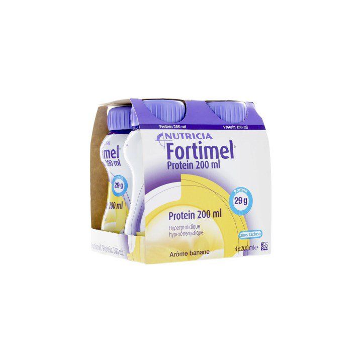 Fortimel Protein Geschmack Banane Nutricia - 4 Flaschen à 200 ml