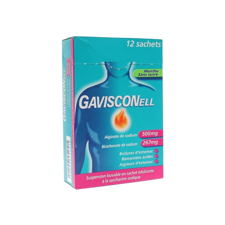 Gavisconell Minze ohne Zucker - 12 Beutel
