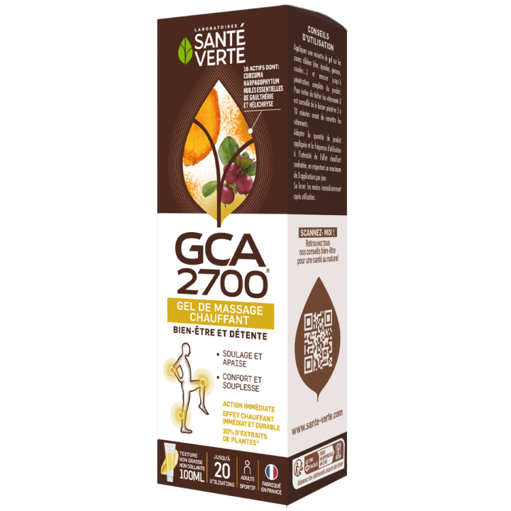 GCA 2700 Wärmendes Massagegel Santé Verte - Tube mit 100 ml
