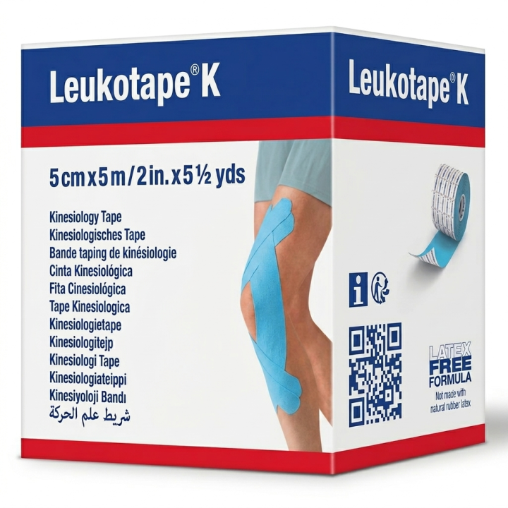 Leukotape K elastische Klebeband blau BSN medical - Band von 5 cm x 5 m