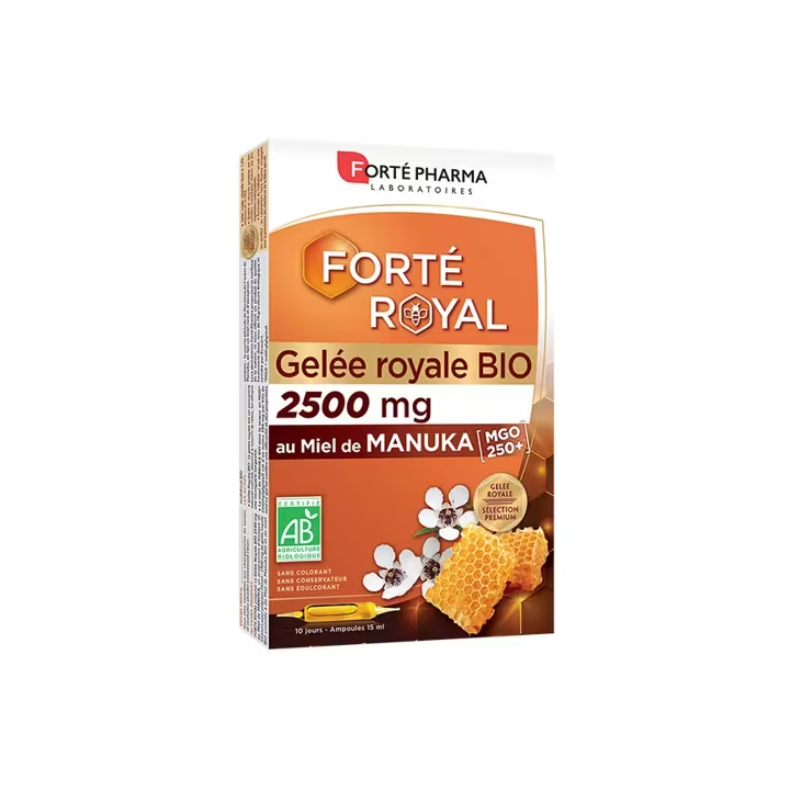 Forté Royal Bio-Gelee Royale 2500mg Forté Pharma - 10 Ampullen zu 15ml