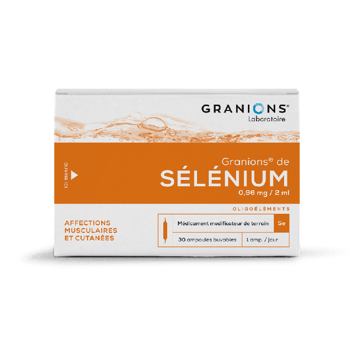Granions von Selen 0,96 mg - 30 Ampullen zu 2 ml
