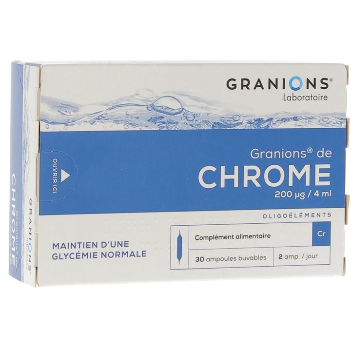 Granions von Chrom - Packung mit 30 trinkbaren Ampullen