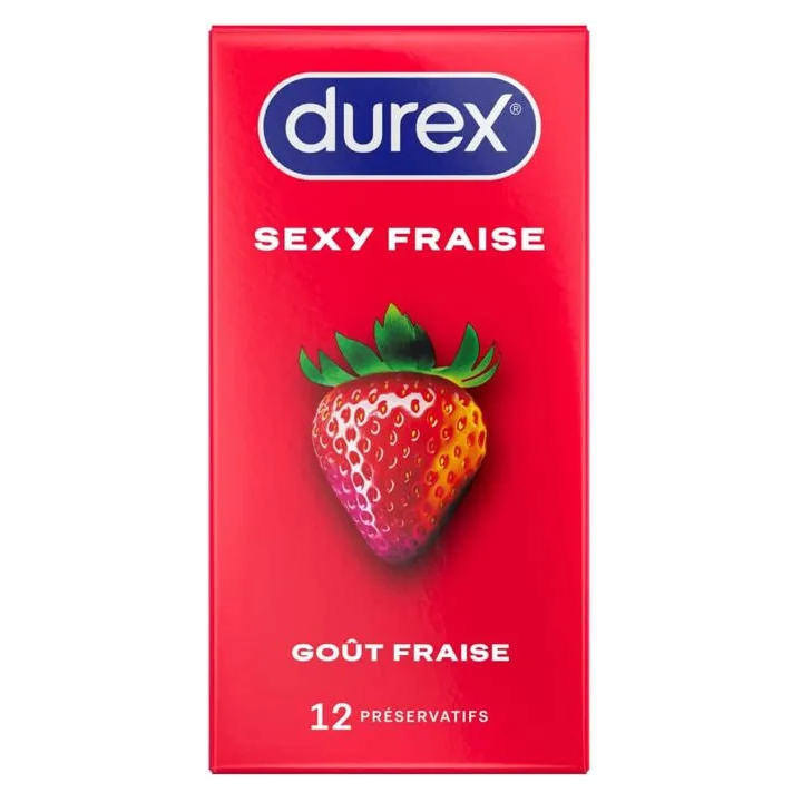 Durex Sexy Erdbeeren - 10er Pack Kondome