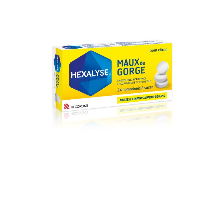 Hexalyse Halsschmerzen Zitronengeschmack Lutschtabletten - 24 Lutschtabletten