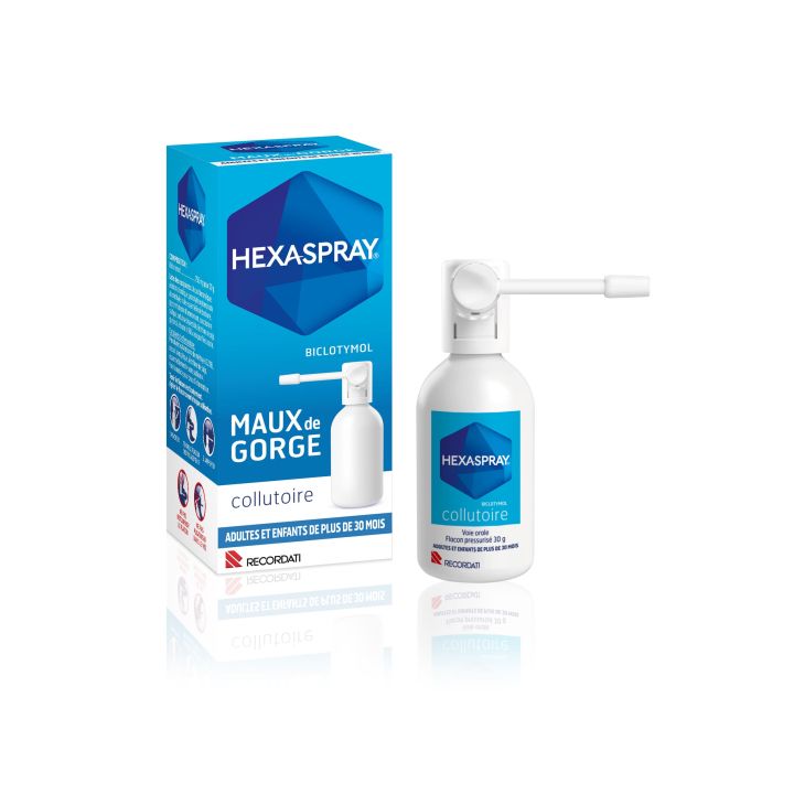 Hexaspray Mundspray in Druckbehälter Bouchara-Recordati - 30 g Flasche