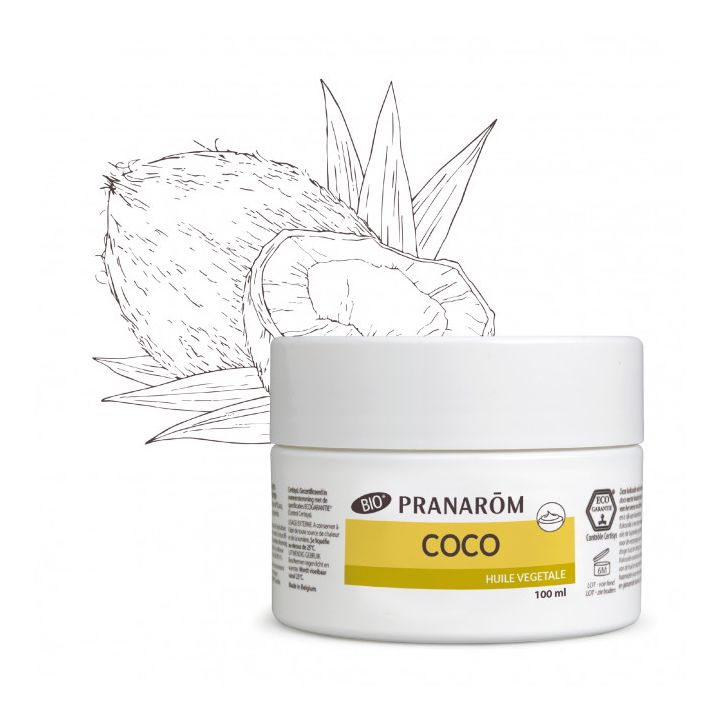 Bio-Kokosöl Pranarom - 100 ml Glas