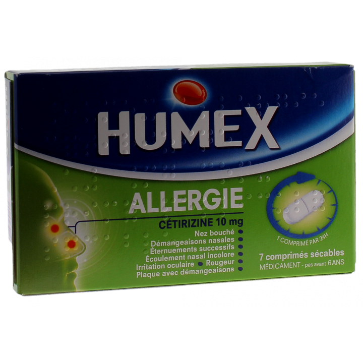 Humex Allergie Cetirizin 10mg - 7 filmtabletten teilbar