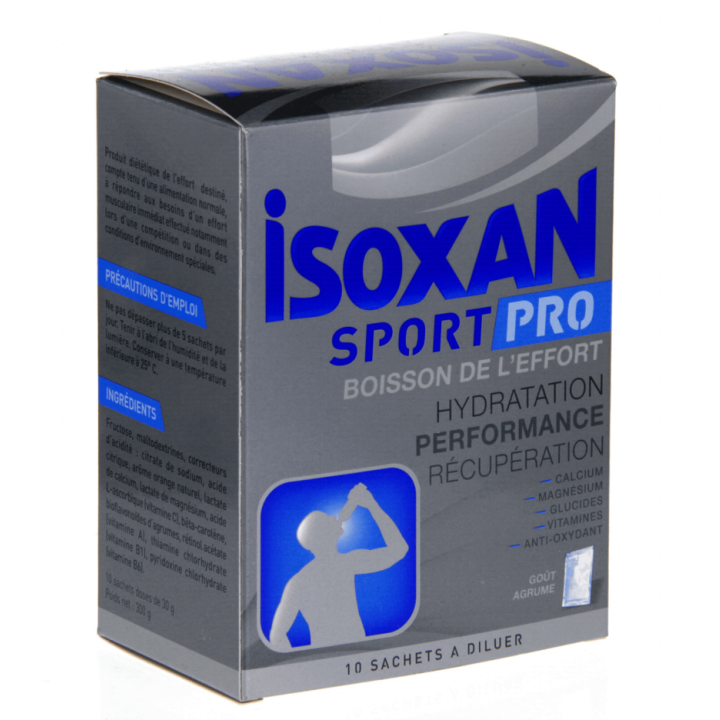 Isoxan PRO Sportgetränk mit Zitrusgeschmack - 10 Beutel zum Verdünnen