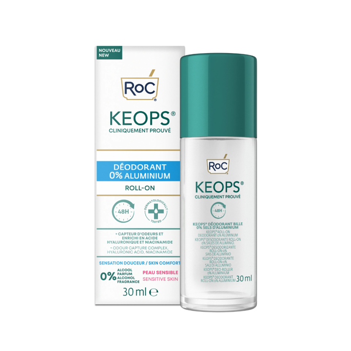 Keops Deodorant Roll-On 0% Aluminium RoC - 30ml