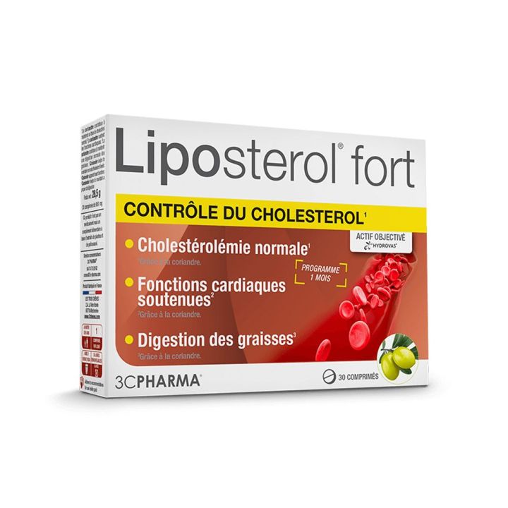 Liposterol Fort 3C Pharma - Packung mit 30 Tabletten
