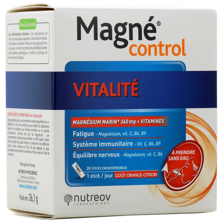 Magné control Vitalität Nutreov - Schachtel mit 20 Sticks