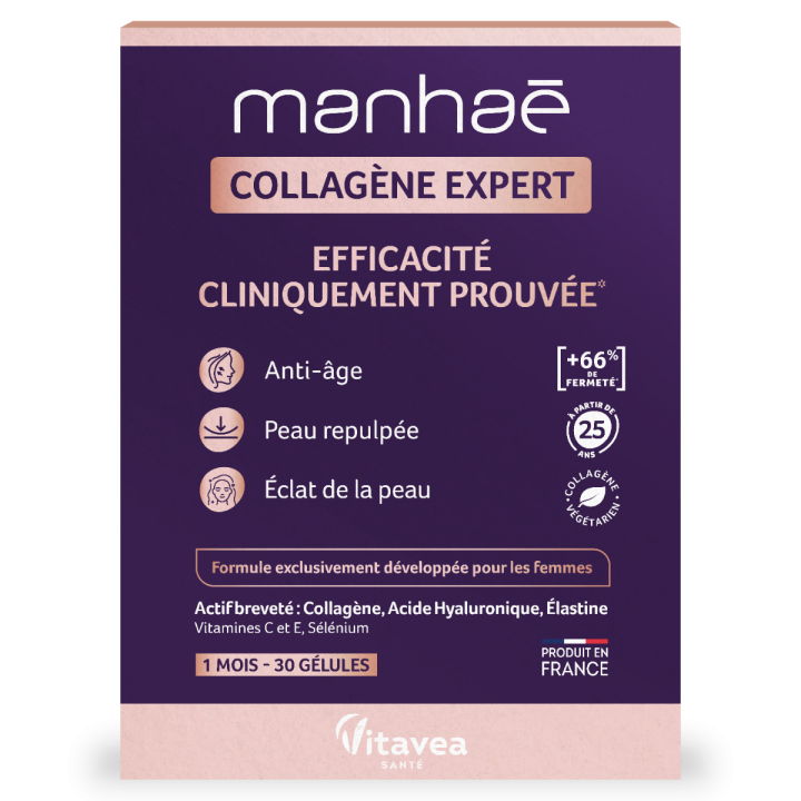 Manhaé Kollagen Experte Vitavea - Packung mit 30 Kapseln