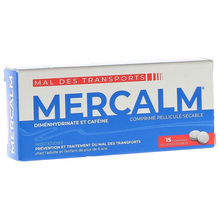 Mercalm Filmtabletten zum Teilen - Packung mit 15 Tabletten
