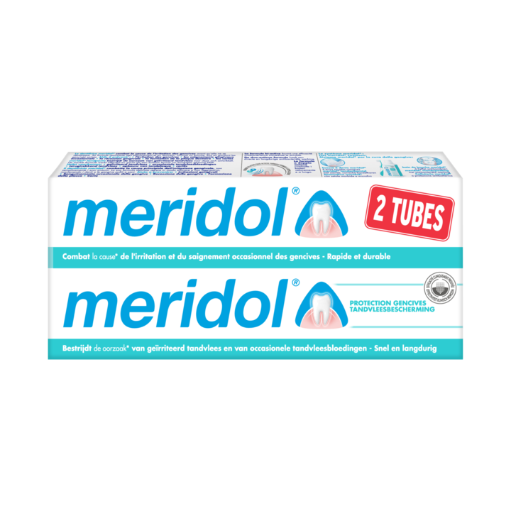 Meridol Zahnpasta gegen Zahnfleischentzündungen - 2er Pack mit 75 ml Tuben