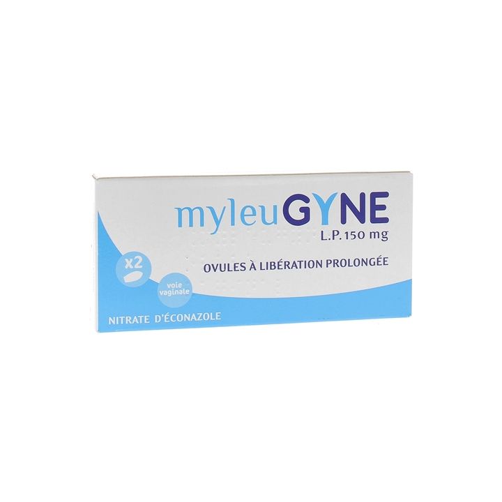 Myleugyne LP 150 mg Zäpfchen mit verlängerter Freisetzung - Packung mit 2 Zäpfchen