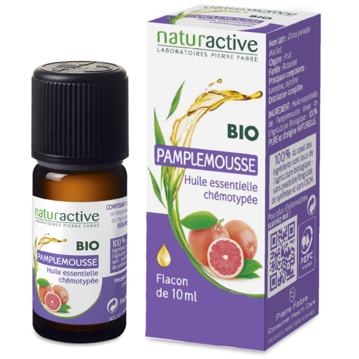 Ätherisches Grapefruitöl BIO Naturactive - Flasche mit 10 ml