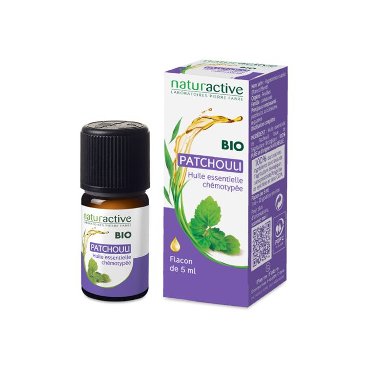 Ätherisches Patchouli-Öl BIO Naturactive - Flasche mit 5 ml
