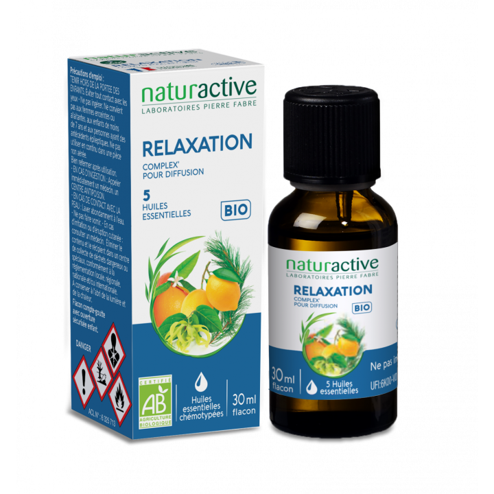 Complex' Entspannung 5 ätherische Öle bio Naturactive - Flasche mit 30 ml