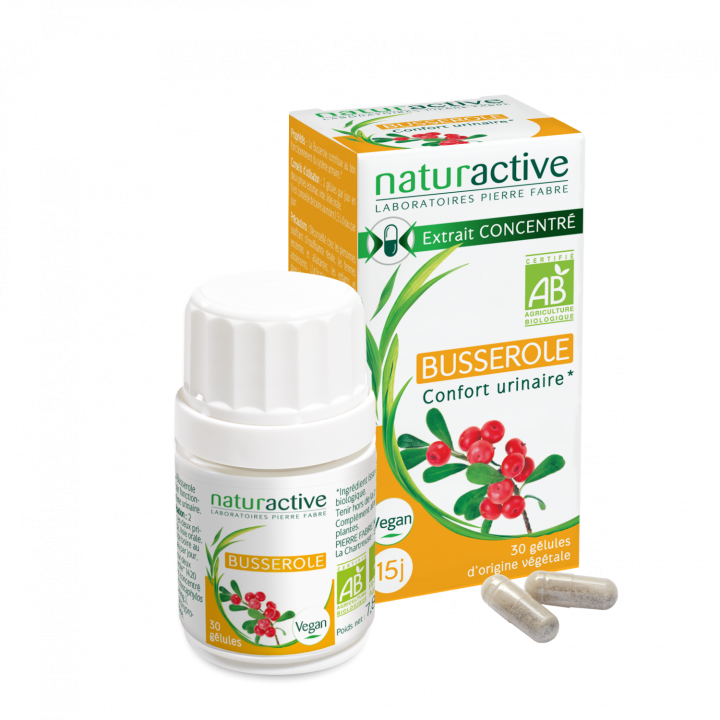 Elusanes Busserole bio Naturactive - Packung mit 30 Kapseln