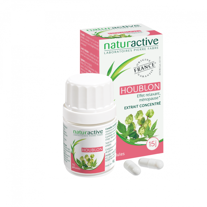 Elusanes Hopfen Naturactive - Packung mit 30 Kapseln