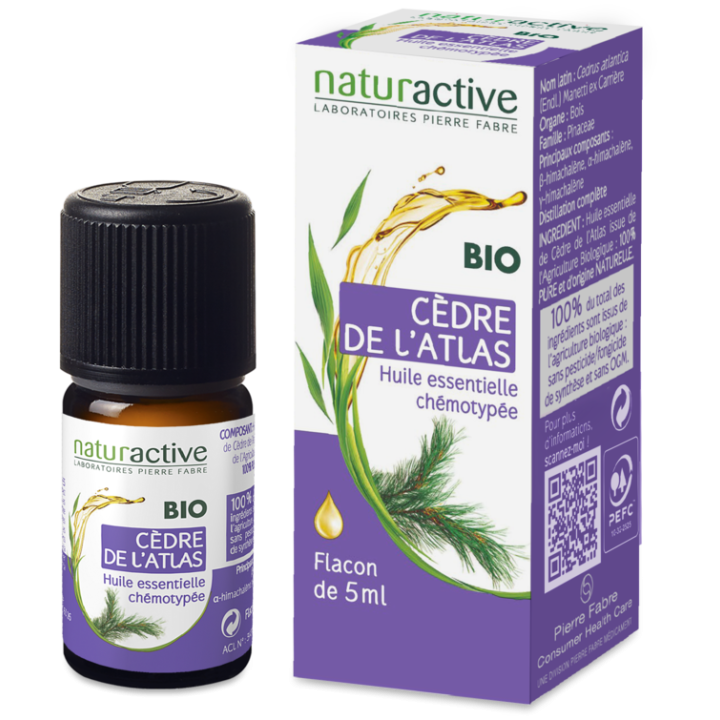 Ätherisches Öl von Atlaszeder bio Naturactive - Flasche mit 5 ml
