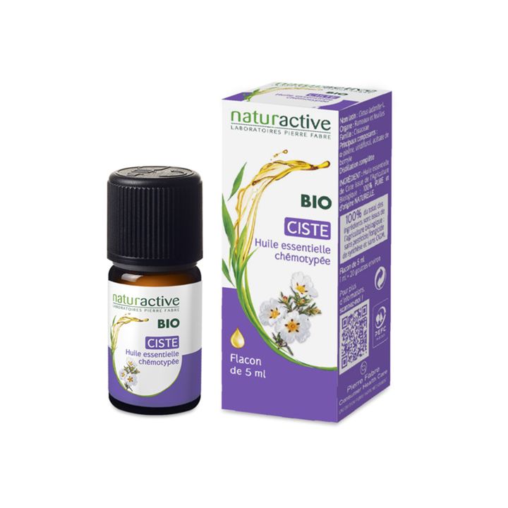 Ätherisches Öl von BIO Naturactive Zistrose - Flasche mit 5 ml