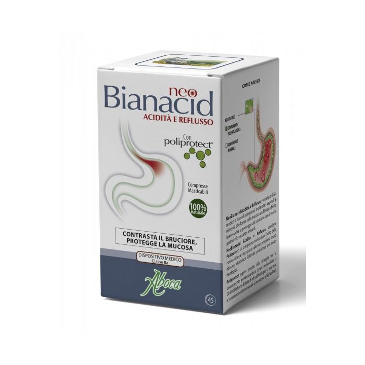NeoBianacid Säure und Reflux Aboca - 45 Tabletten