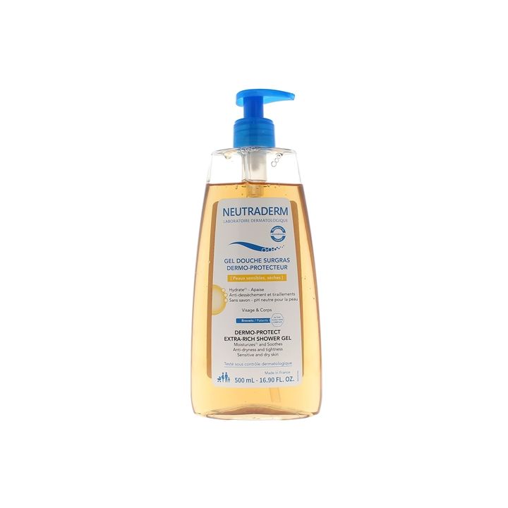 Überfettendes, dermo-schützendes Duschgel Neutraderm - Pumpflasche mit 500 ml