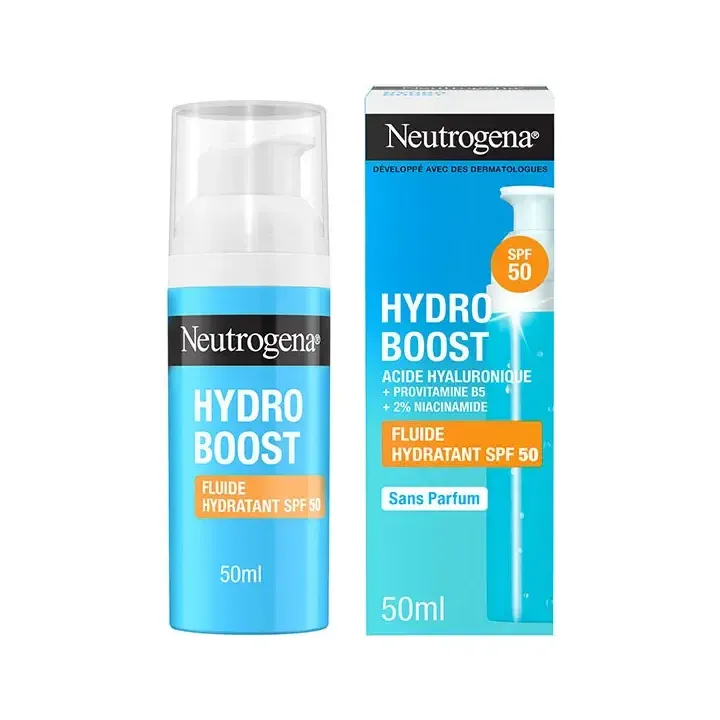 Hydro Boost feuchtigkeitsspendende Fluid SPF50 Neutrogena - Pumpflasche mit 50ml