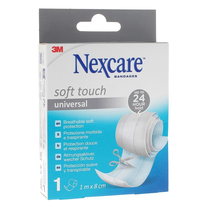 Nexcare Soft selbstklebende Pflaster - Band von 8 cm x 1 m