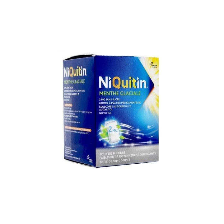 Niquitin 2 mg Minze - Packung mit 100 Kaugummis