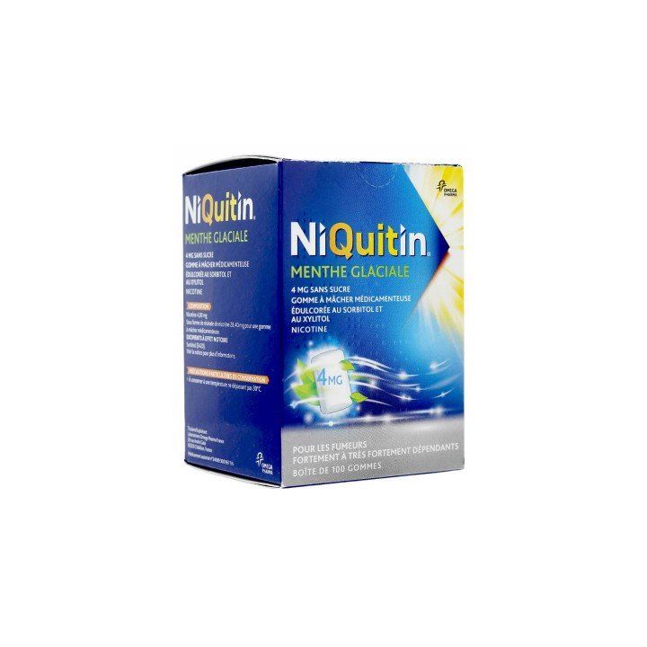 Niquitin 4 mg Minze - Packung mit 100 Kaugummis