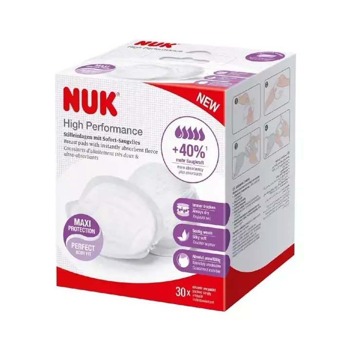 Hochleistungs-Stillkissen Nuk - Packung mit 30 Kissen