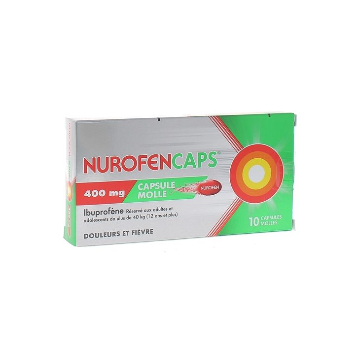 Nurofencaps 400mg Weichkapseln - Packung mit 10 Weichkapseln