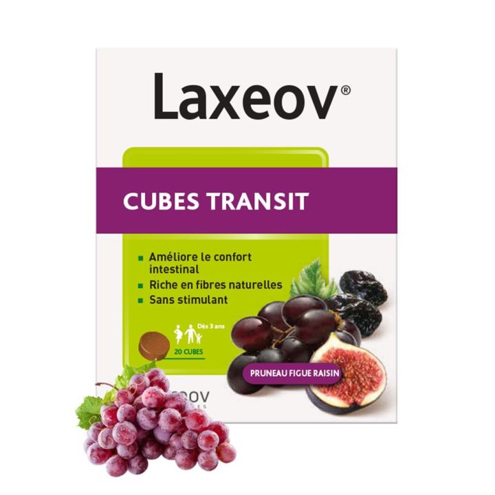 Laxeov Würfel Express-Transport Pflaume Feige Traube Nutreov - Schachtel mit 20 Würfeln