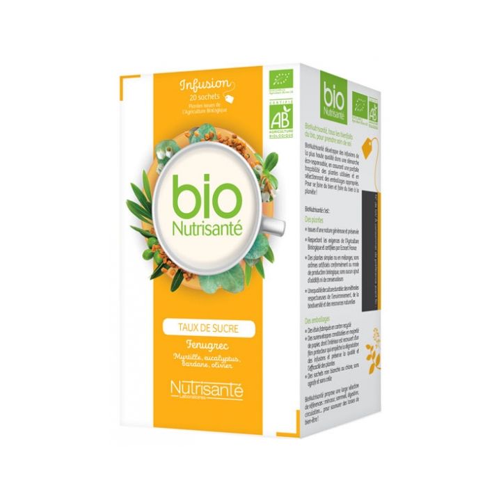 Infusion Wohlbefinden Bio-Zuckeranteil Nutrisanté - 20 Beutel