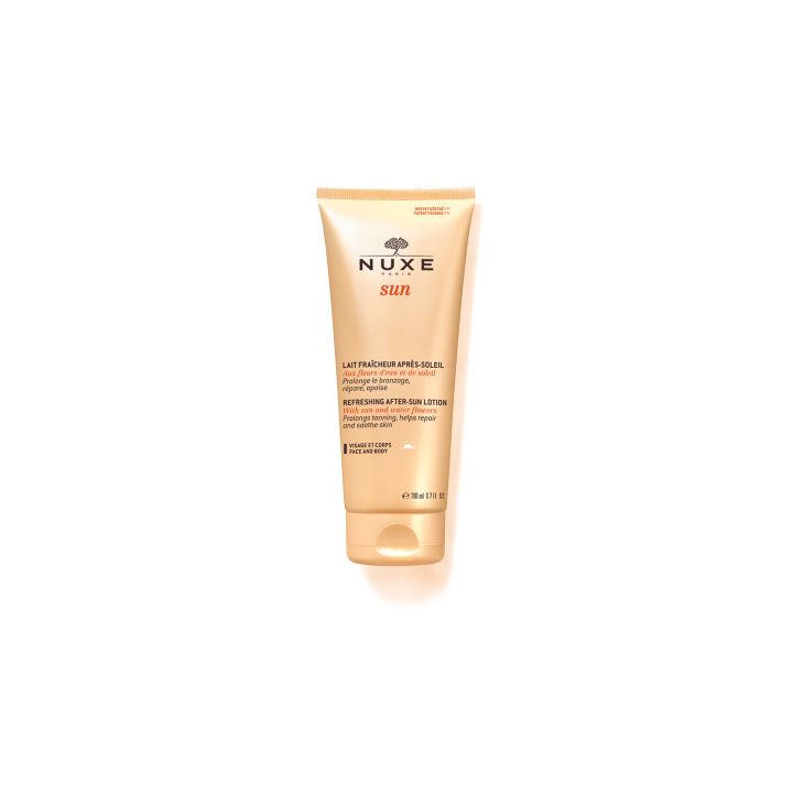 Frische Milch nach der Sonne für Gesicht und Körper Nuxe sun - Tube mit 200 ml