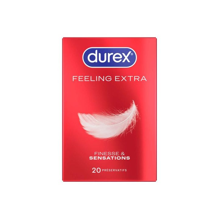 Durex Feeling Extra Kondome - Schachtel mit 20 Kondomen