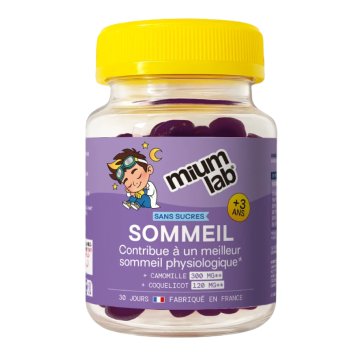 Schlaf Kinder ohne Zucker Mium Lab - Dose mit 30 Gummis