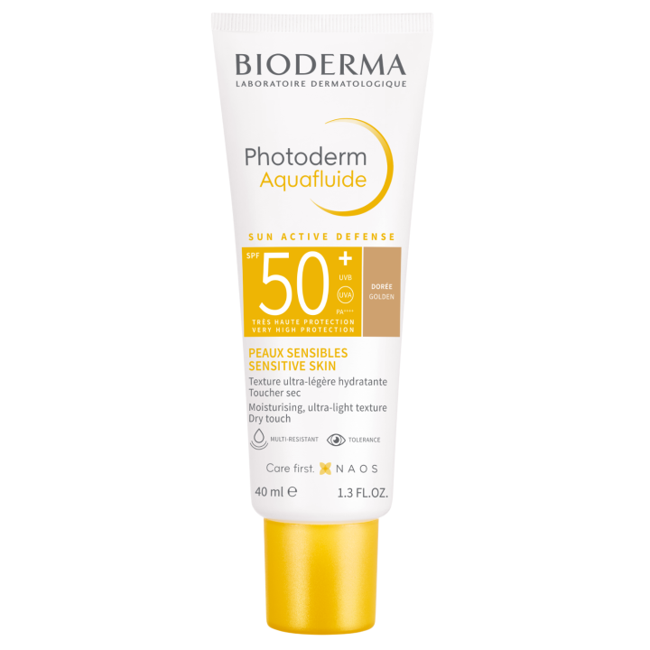 Photoderm Aquafluide goldene Tönung SPF50+ Bioderma - Tube mit 40 ml