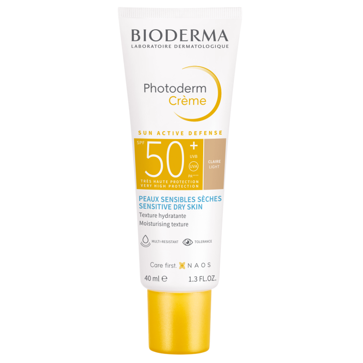 Photoderm Creme mit heller Tönung SPF50+ Bioderma - Tube mit 40 ml