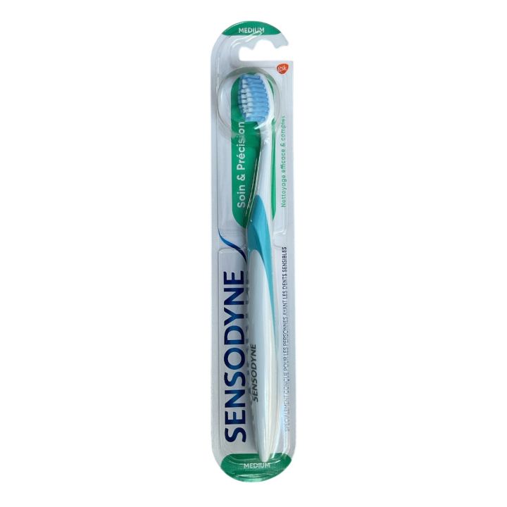 Zahnbürste Pflege und Präzision medium Sensodyne - eine Zahnbürste