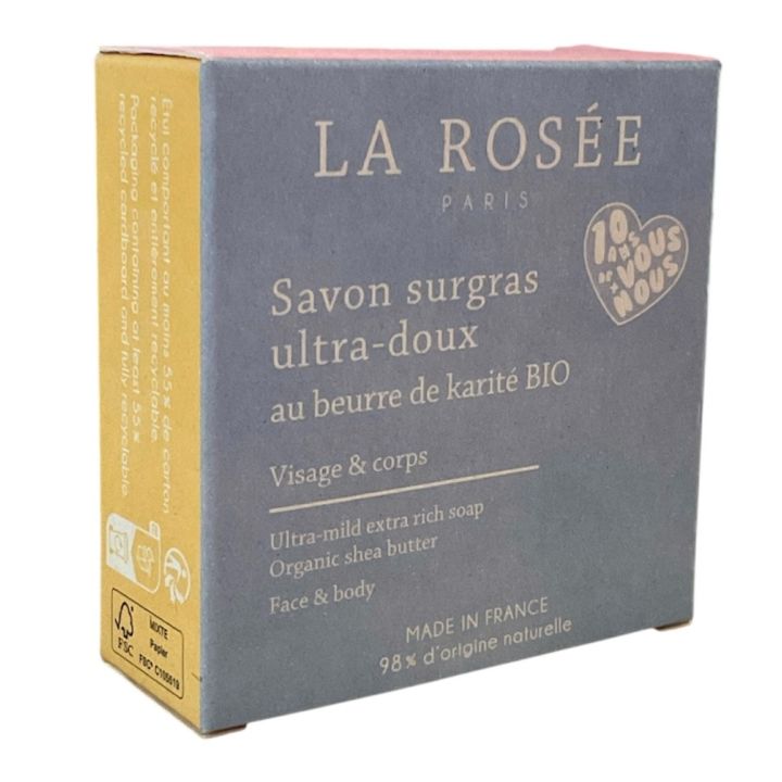 Ultra-sanfte Überfettungsseife La Rosée - 100g Stück