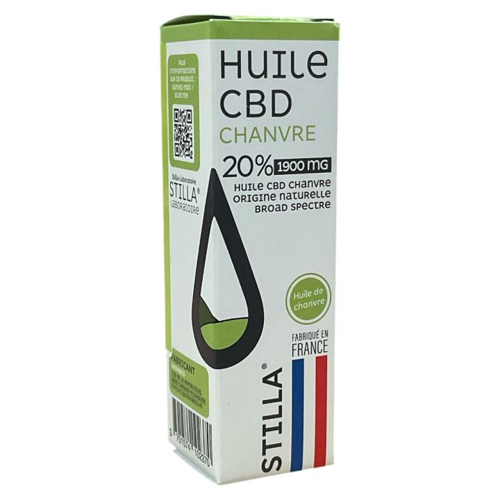 CBD-Öl Hanf 20% 1900mg Stilla - Flasche mit 10ml