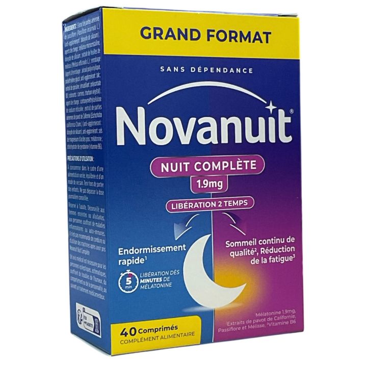 Novanuit Nacht komplett 1,9mg Opella - Packung mit 40 Tabletten